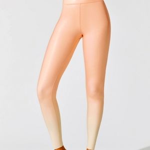 Nwt carbon38 rose quartz crystallin ombre leggings